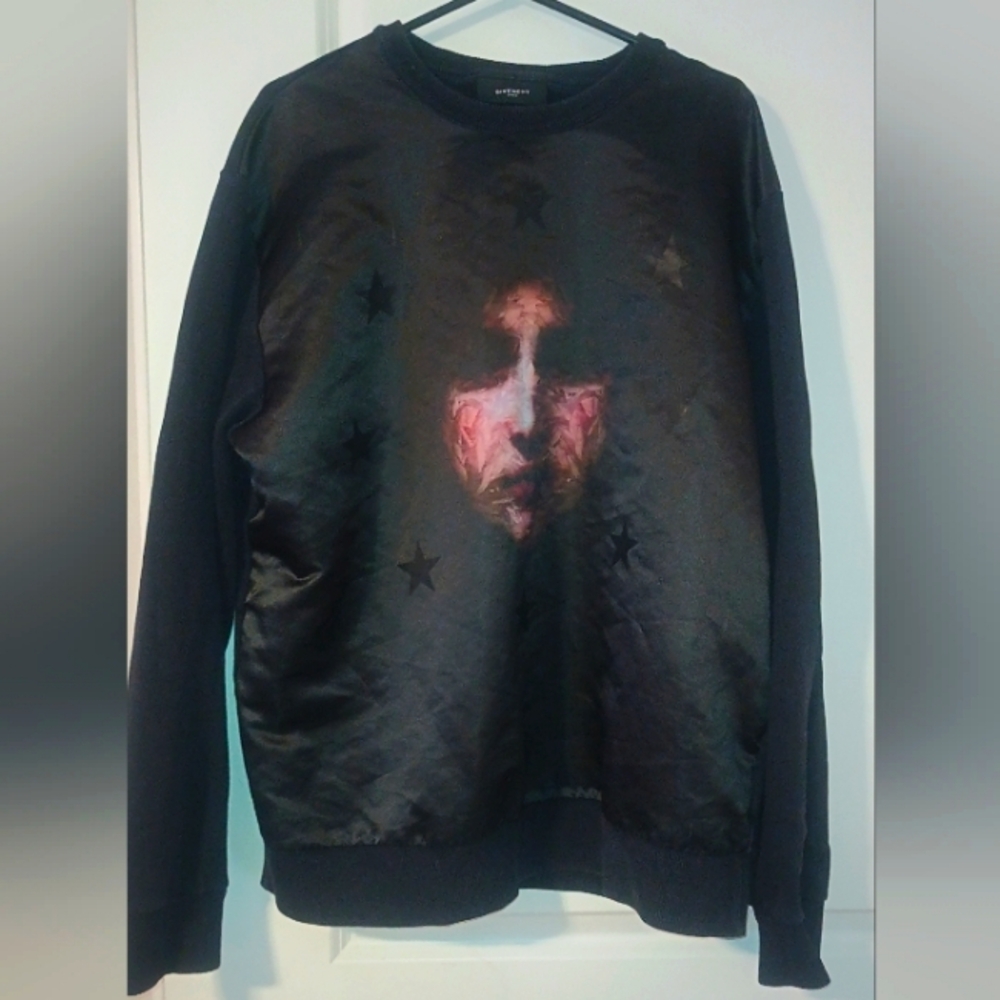 Rare Men's GIVENCHY  SWEATSHIRT MADONNA FACE Price Firm***